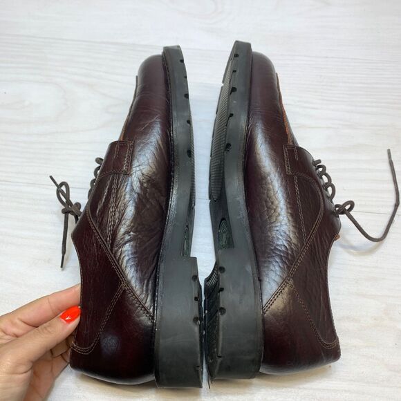 H.S.‎ Trask Brown Pebbled Leather Oxford Men\'s Sz 11M Lace Up Comfort Shoes main image 9
